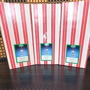 The San Francisco music water globe ornament nutcracker/snowman/angel